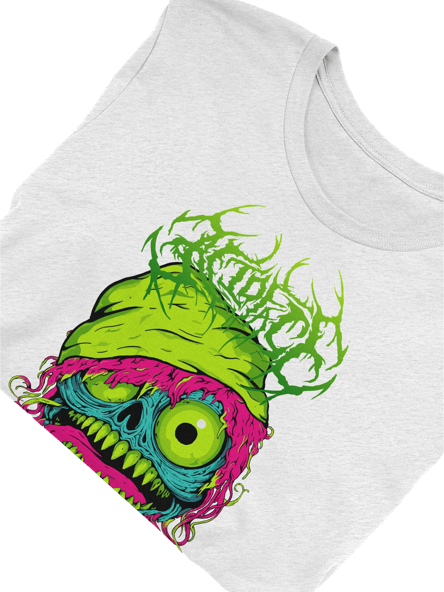 Acidfac3 melting neon face Tee product image (21)