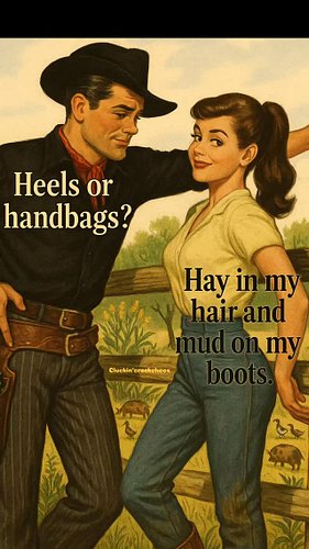 You're one of them girls 

#homesteadlife #farmlife #homestead #homegrown #countryliving #countrylife #countrygirls #smalltow...