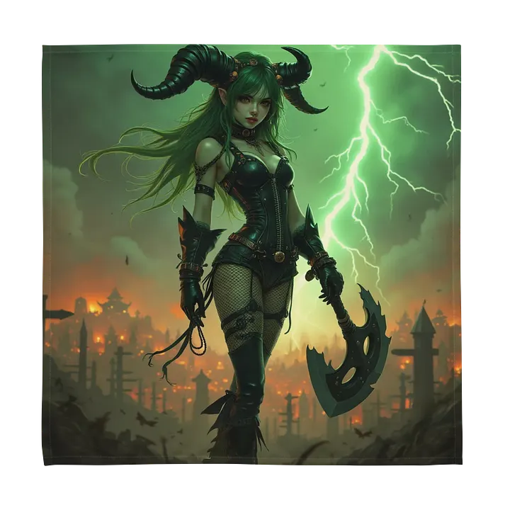 Goth Girl Sea Men Napkins (set of 4) product image (1)
