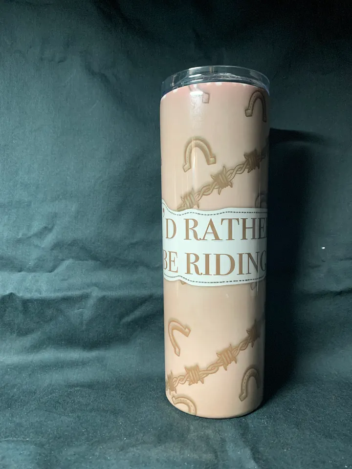Rather Be Riding Skinny Tumbler product image (2)