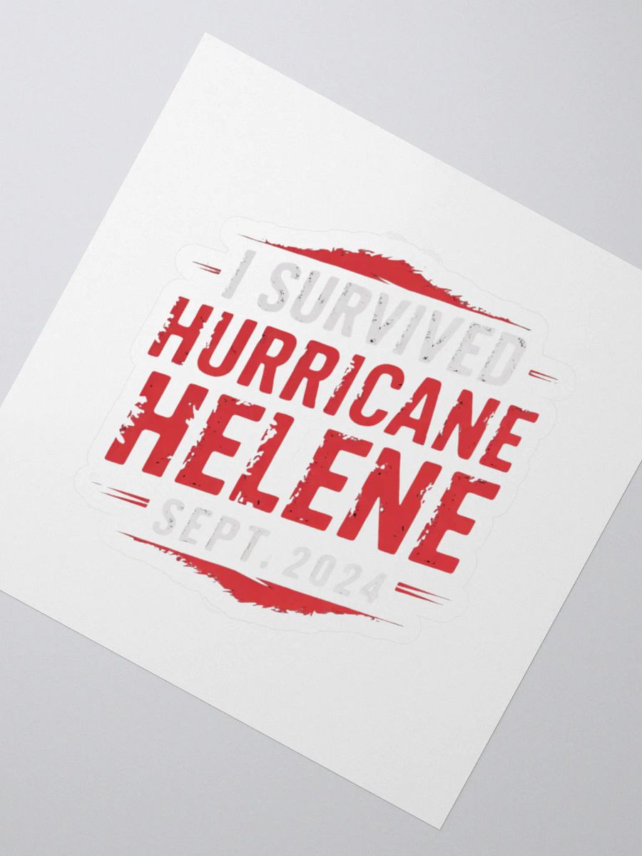 Hurricane Helene Survivor Stickers product image (2)