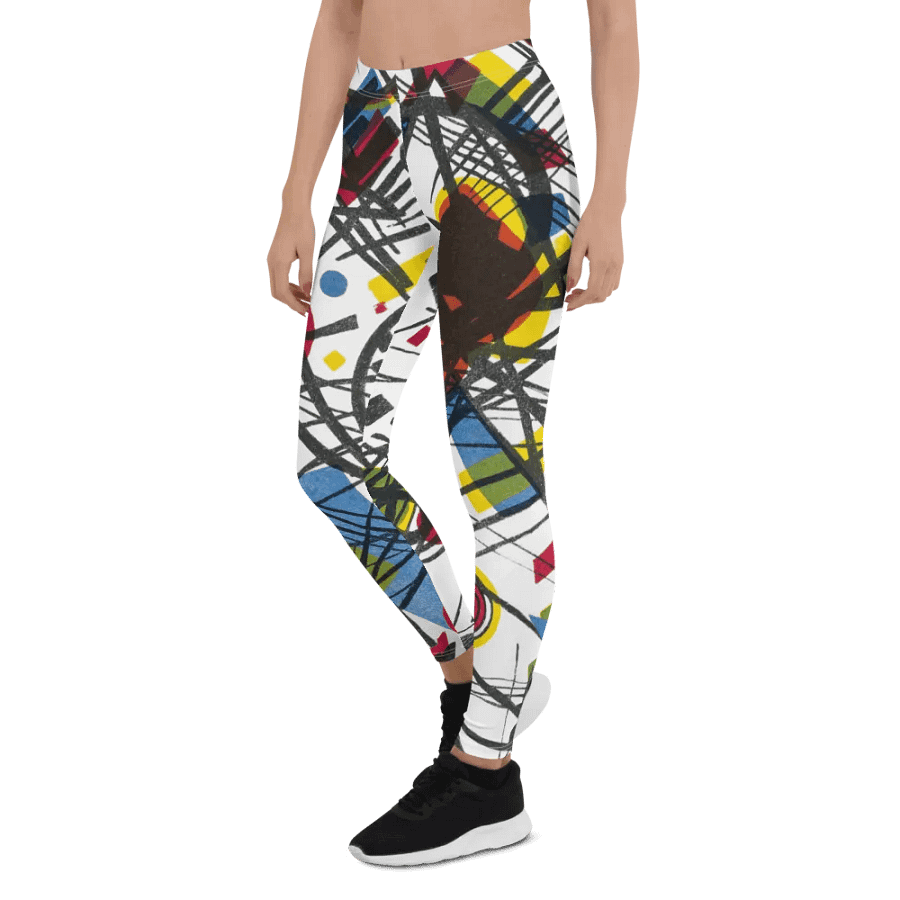 Abstract Lithographic Pattern Design leggings - V3 product image (6)