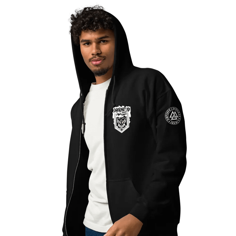 DarkAlpha American Flag Logo ZipUp Hoodie product image (5)