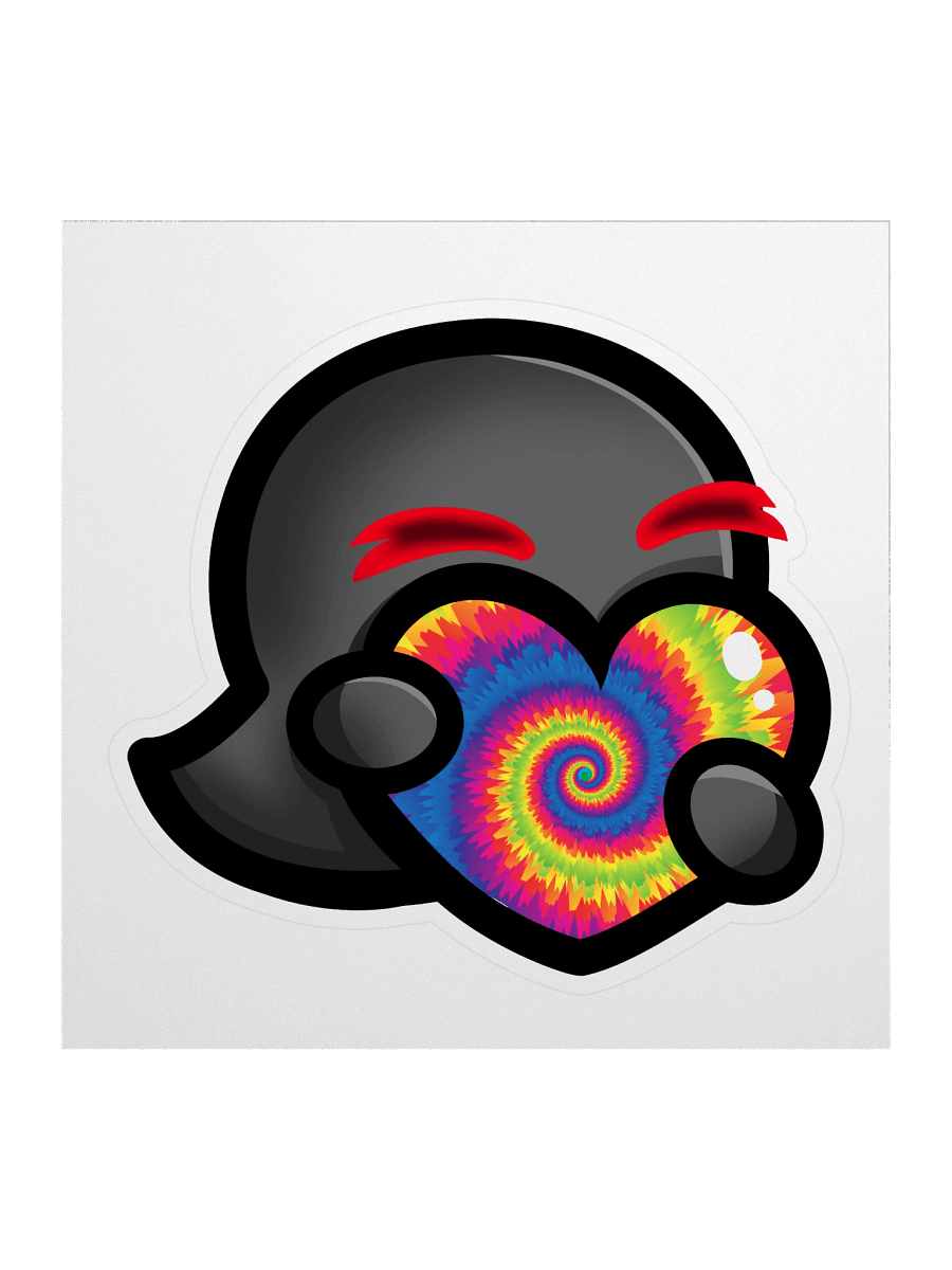 Tie Dye Heart Sticker product image (2)