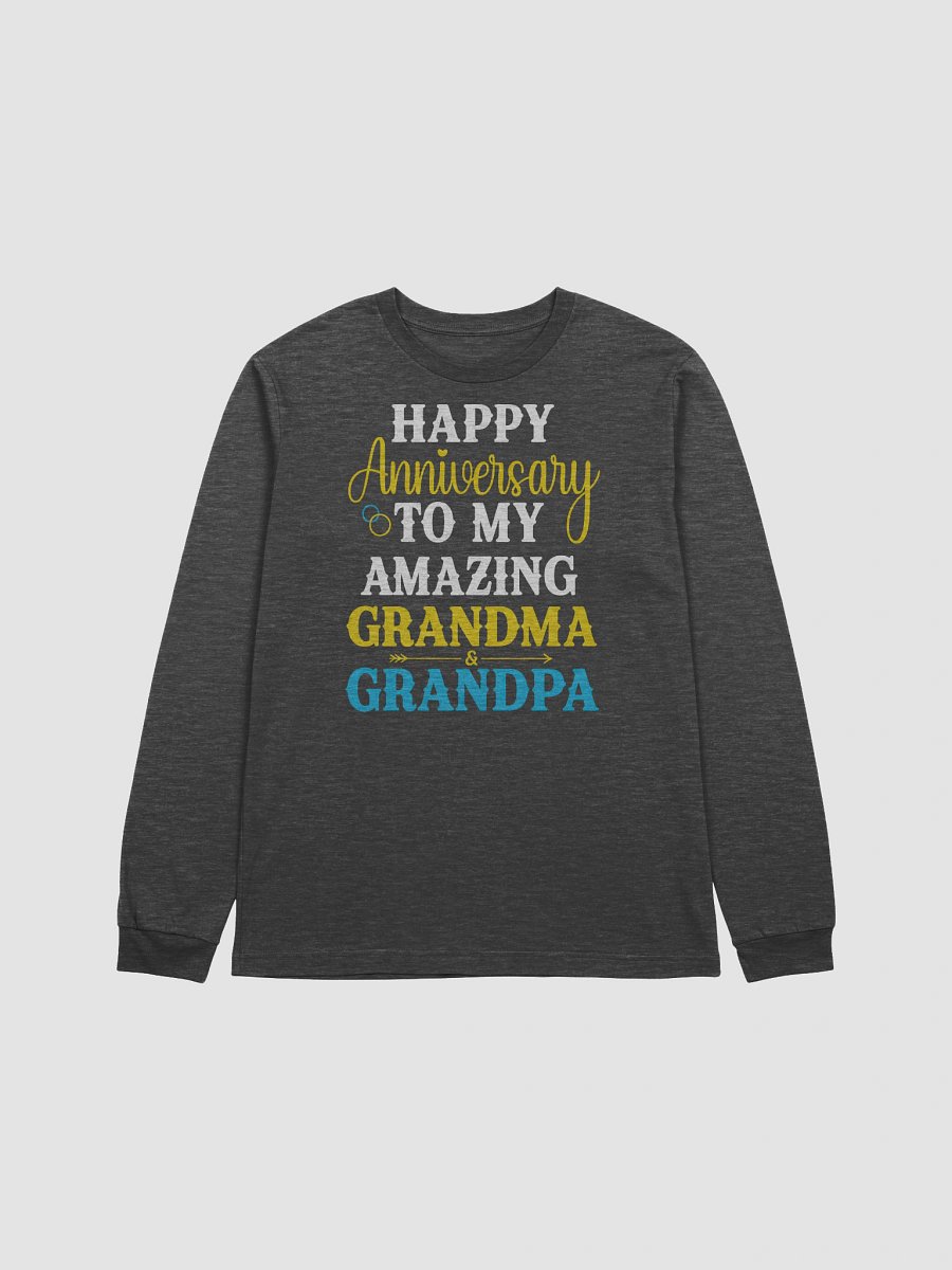 Happy Anniversary to My Amazing Grandma & Grandpa – Long Sleeve Celebration Tee product image (1)