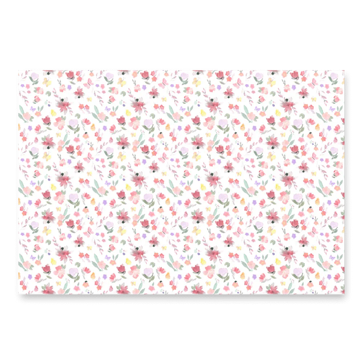 Watercolor Floral Wrapping Sheet Set product image (1)