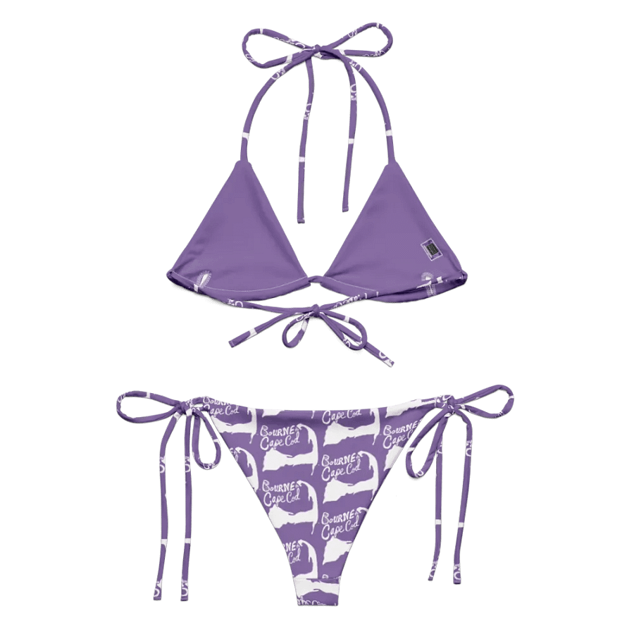 BOURNE to Cape Cod™ | White Logo on Ce Soir | String Bikini – Bold, Beachy & Totally Luxe product image (2)