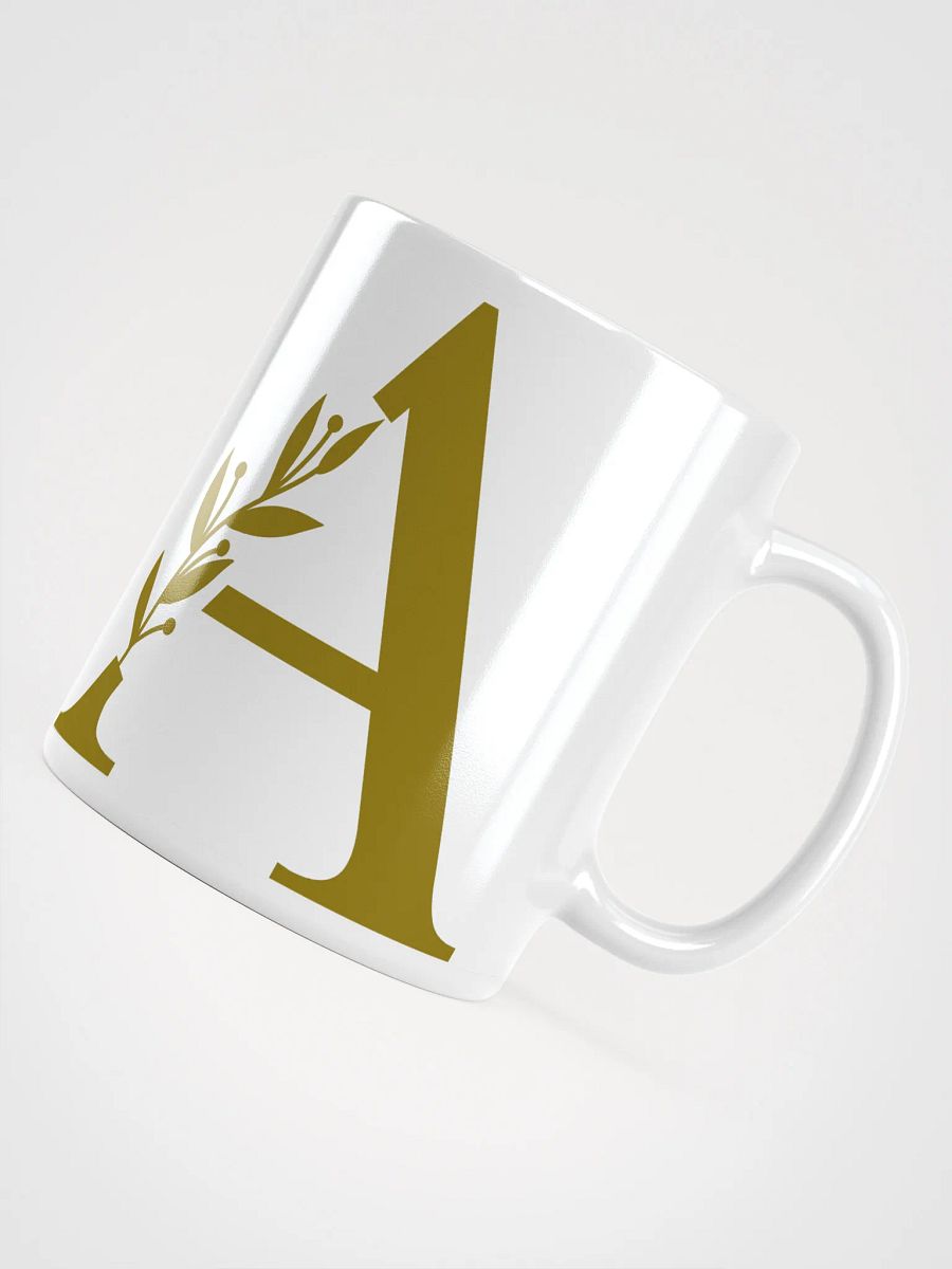 Aesthetic Foliage White Mug (Brown) product image (4)