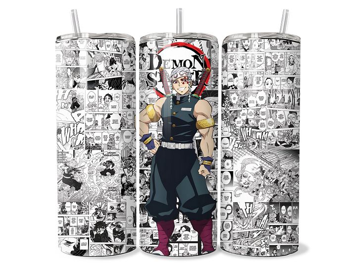 Demon Slayer - Tengen Uzui Sound Hashira Tumbler - 20oz Stainless Steel product image (1)