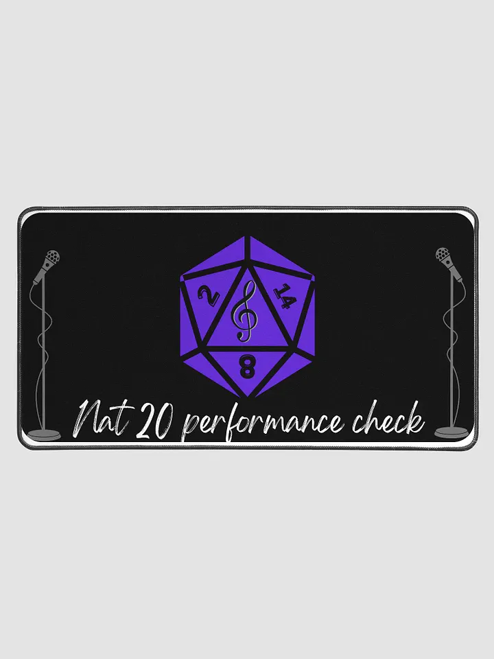 Role-Playing Game Dice Mat - Nat 20 Performance Check for Tabletop Enthusiasts product image (1)