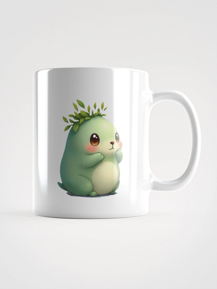 Whimsical Plant Creature White Glossy Mug product image (3)