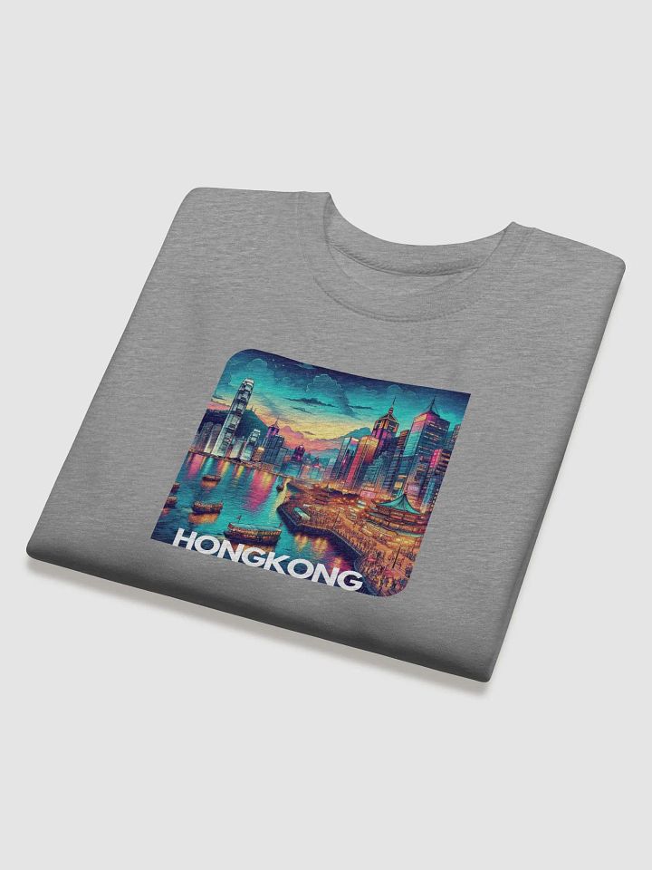 Cotton Heritage Premium Sweatshirt | AI Design Hongkong city product image (1)