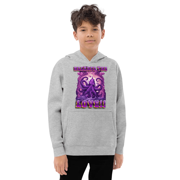 Heart of the Kraken Kids Fleece Pullover Hoodie product image (1)