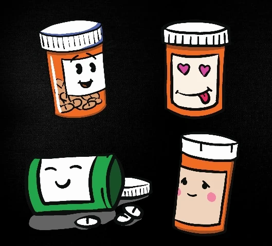 Happy Pills Sticker Set product image (1)