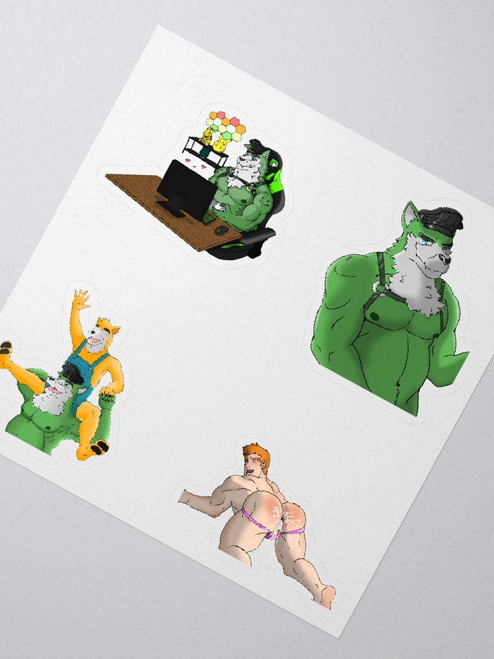 GaymerWolfDad Premiere Collection Artwork Sticker Set (NSFW) product image (2)