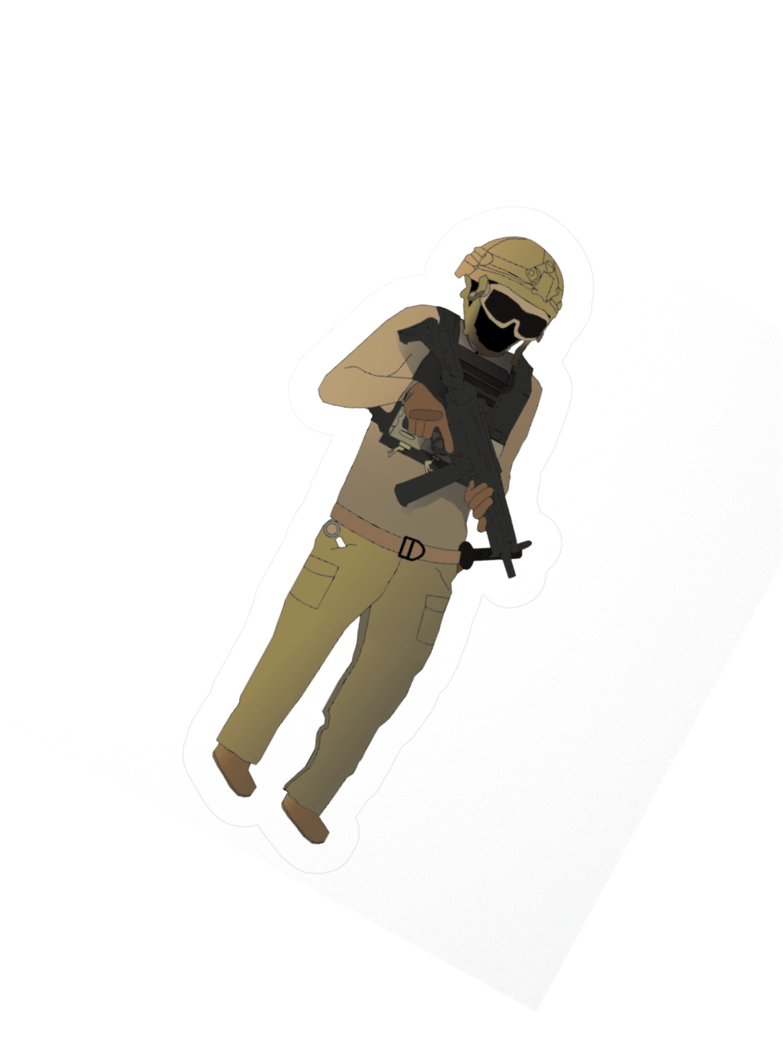 Cartoon Shogun (full body) Sticker product image (7)