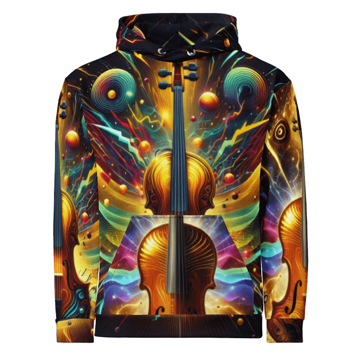 Cello Musical Instrument - All-Over Unisex Hoodie #3 product image (1)