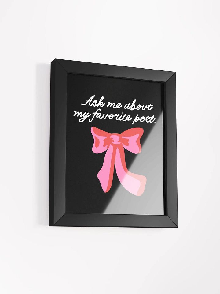 Ask Me Framed Art Print product image (2)
