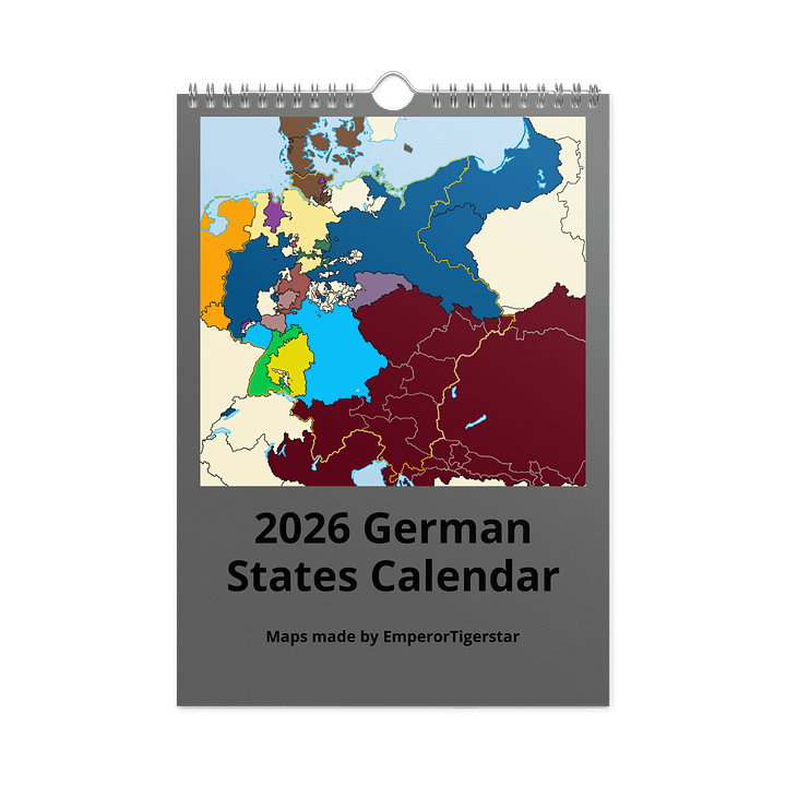 19th Century German States Calendar product image (1)