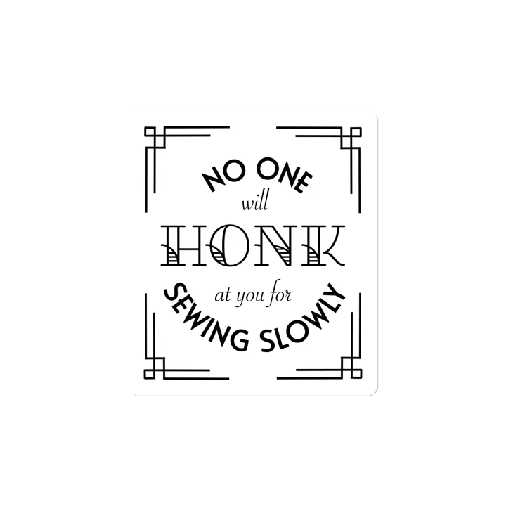 Sew Slowly Art Deco Magnet product image (2)