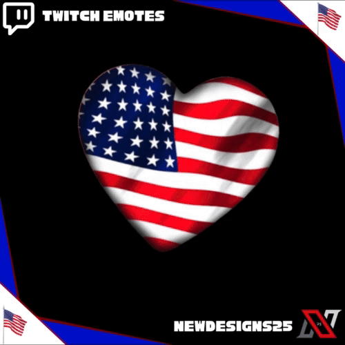 USA Animated Heart Emote product image (2)