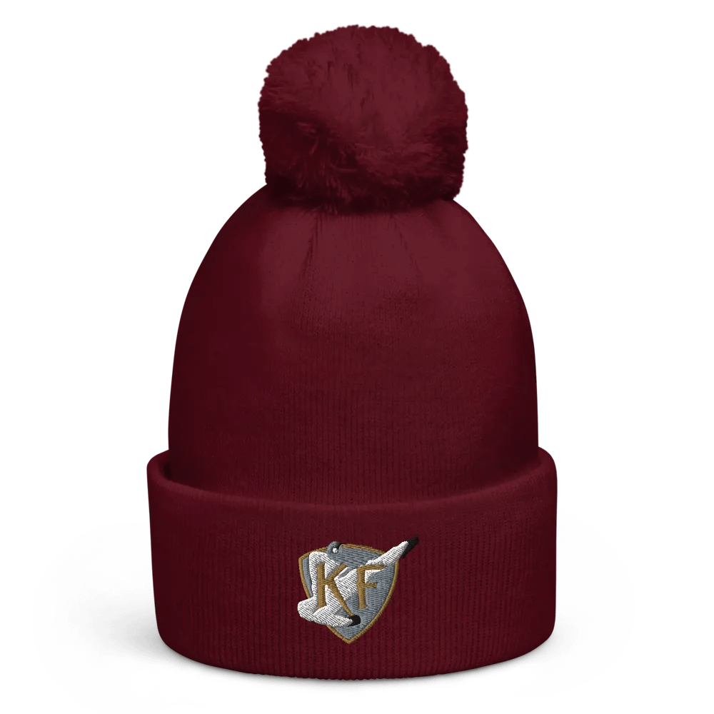 KFDI Pom Pom Beanie Burgundy product image (1)
