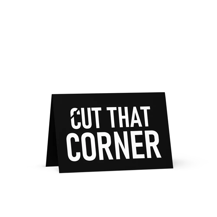 Cut That Corner Greeting Card product image (1)