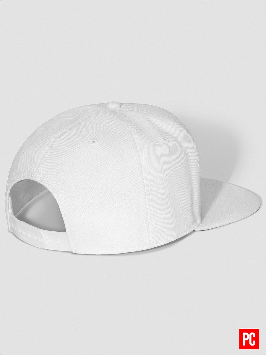 Plain Color White Wool Blend Snapback Cap product image (6)
