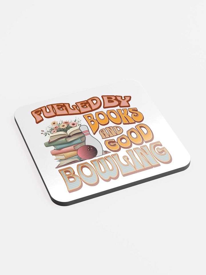 Fueled By Books And Good Bowling Bibliophile's Delight Coaster product image (2)