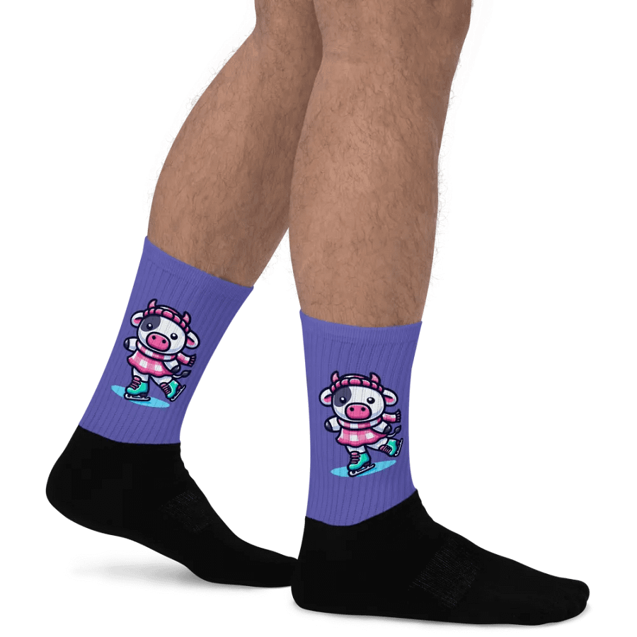 Ice Skating Cow Socks product image (8)