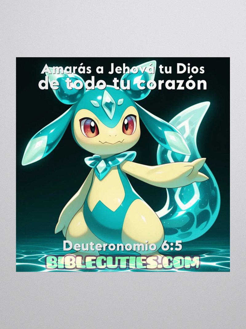 Amigitos Biblicos (Bible Cuties) Juan – Amaras a Jehova tu Dios de todo tu corazon Calcomania / Pegatina