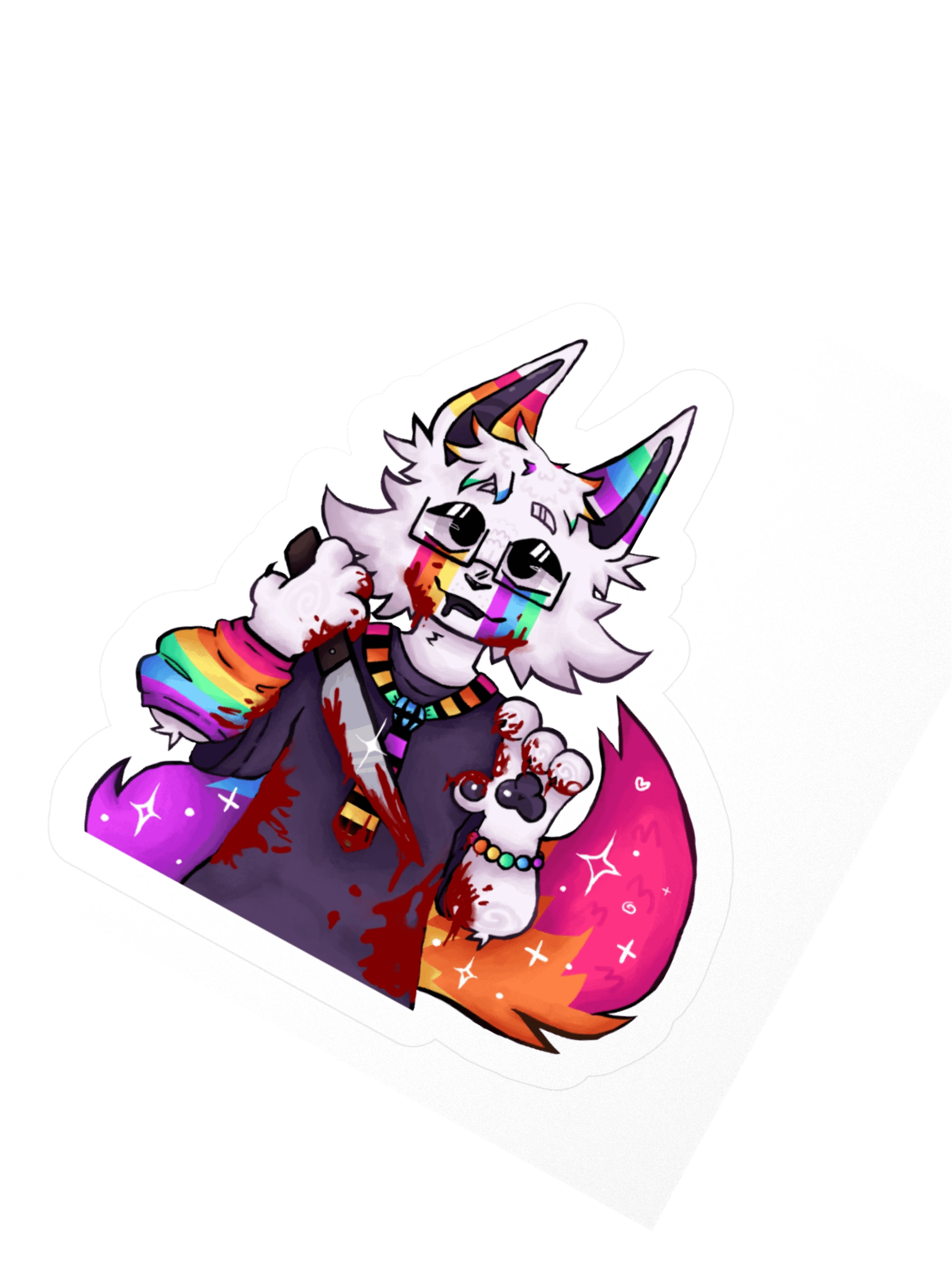 MURDERER GLITTER STICKER product image (6)