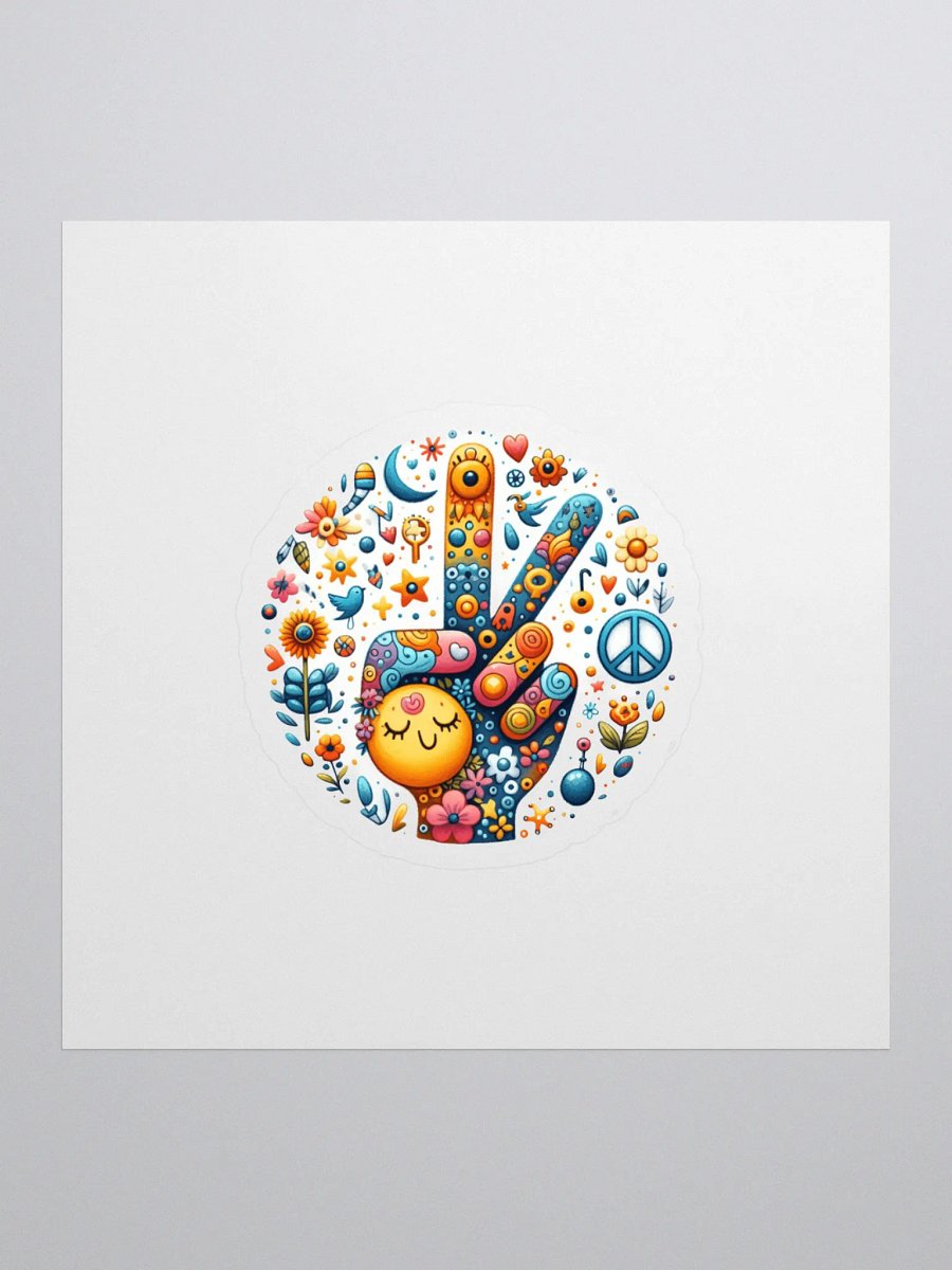 Psychedelic Peace Kiss Cut Stickers product image (1)