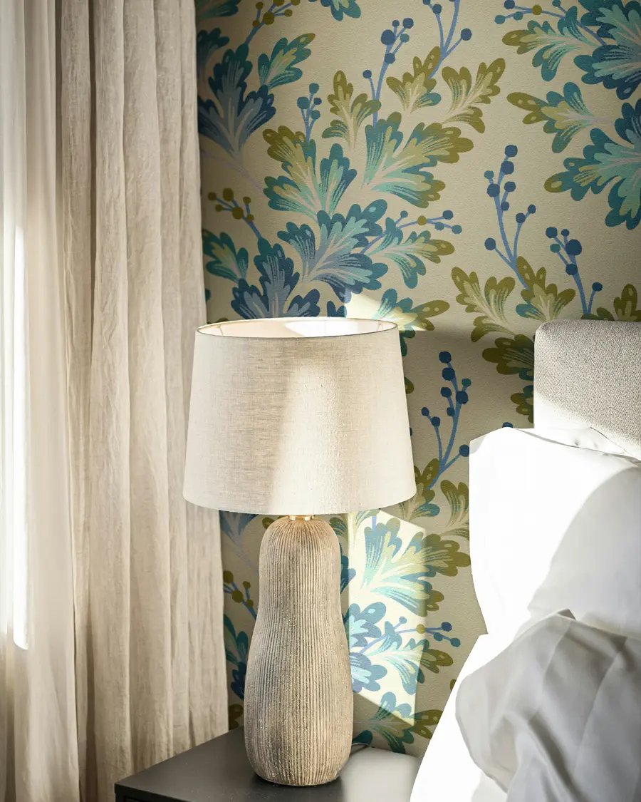 Wallpaper Mockup - Bedside with White Lamp product image (4)