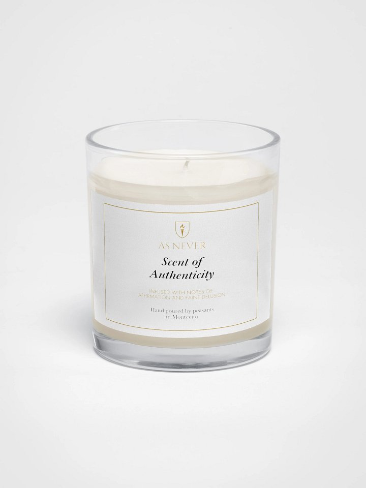 Royal Parody - "Scent of Authenticity” Unscented Soy Wax Candle | As Never Collection product image (1)