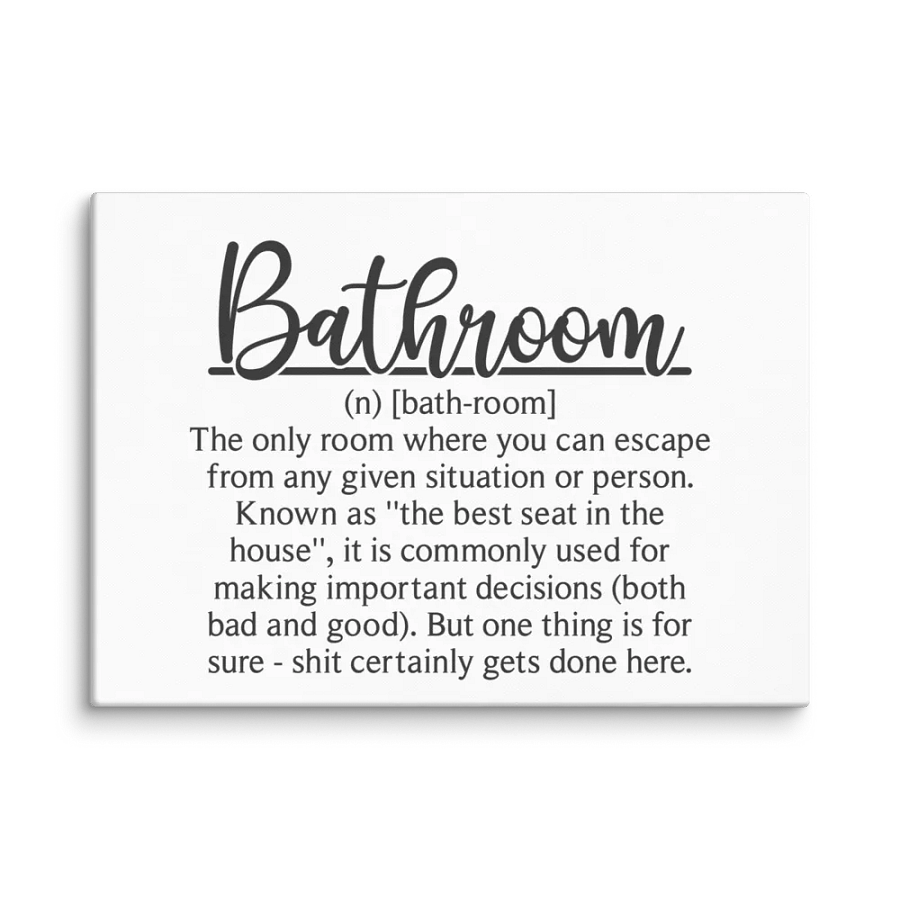 'Bathroom Definition' Canvas Art product image (2)