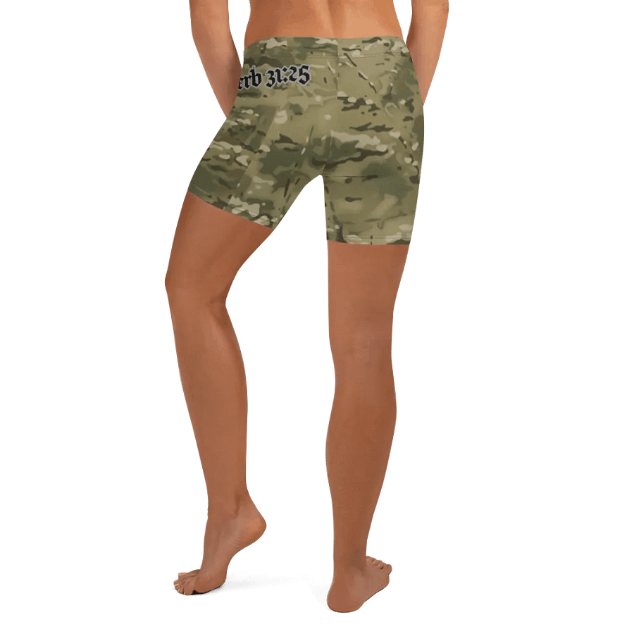 Faithful Camo: Proverb 3:25 Compression Shorts - Multicam product image (4)