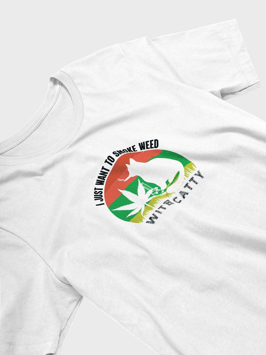 I Just Want to Smoke Weed With Catty - Adult T-Shirt product image (3)