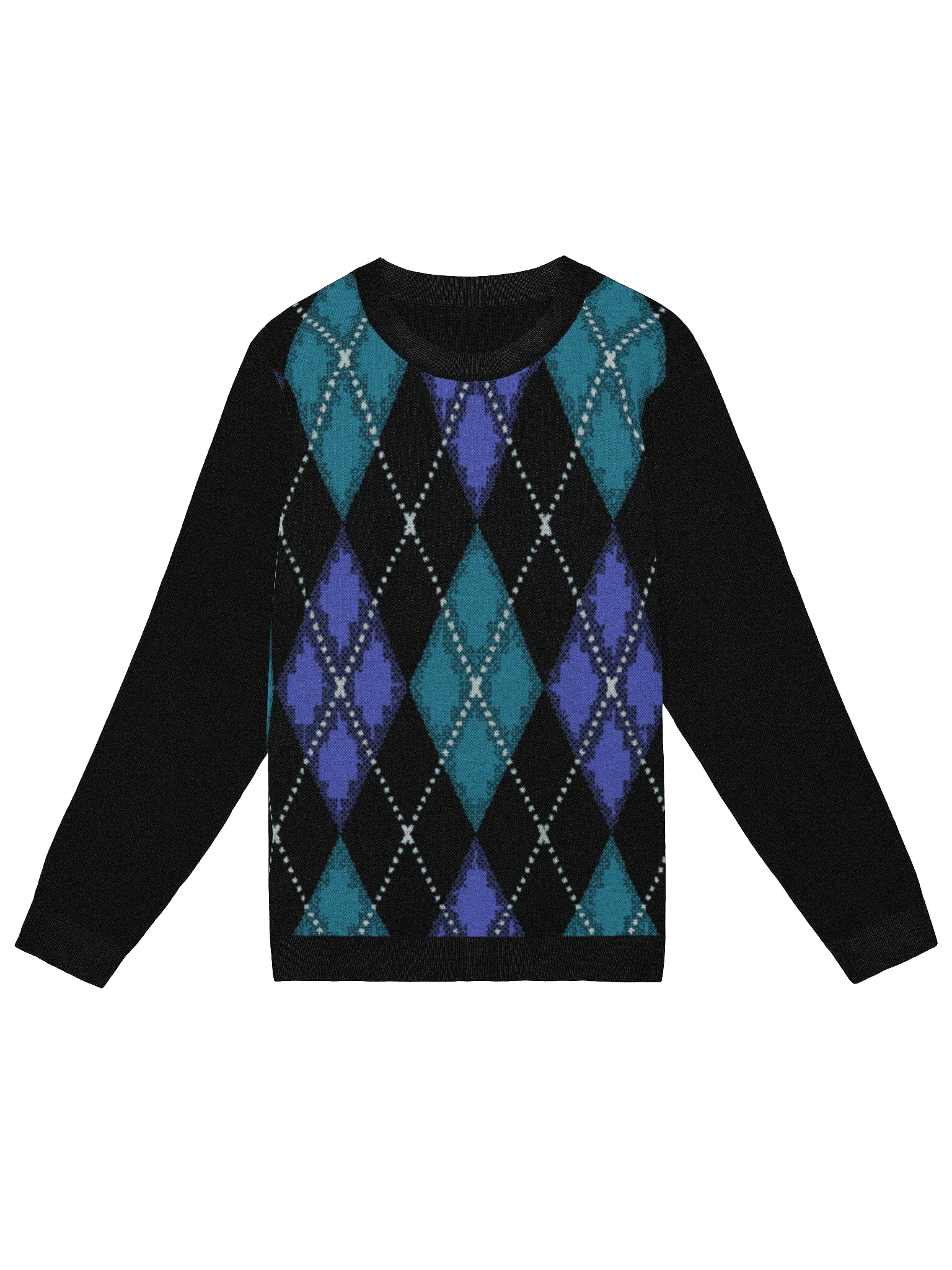 Black Argyle Sweater product image (1)