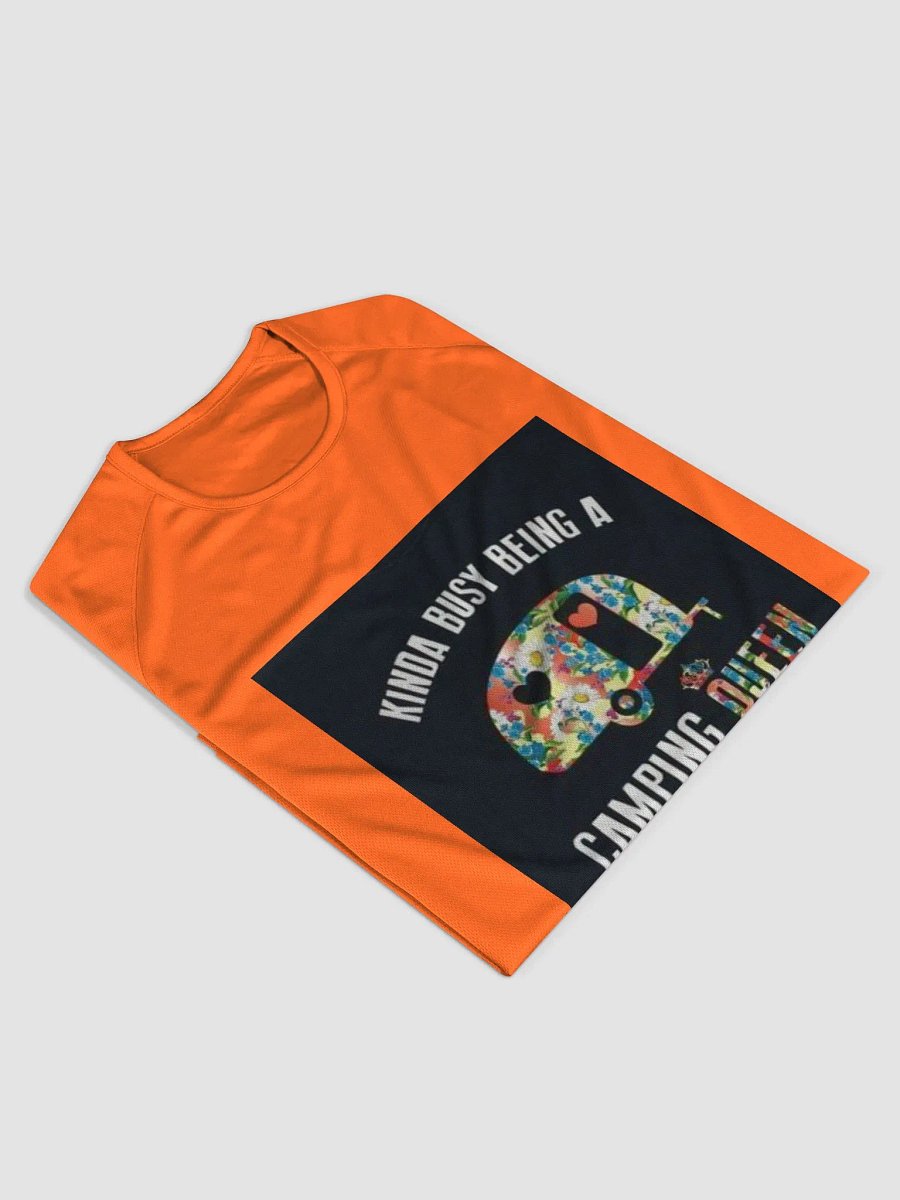 "Camping Queen" Orange T-Shirt (Ladies product image (3)