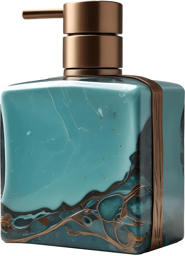 Coastal Luxe spa decor– Soap Dispenser png product image (1)