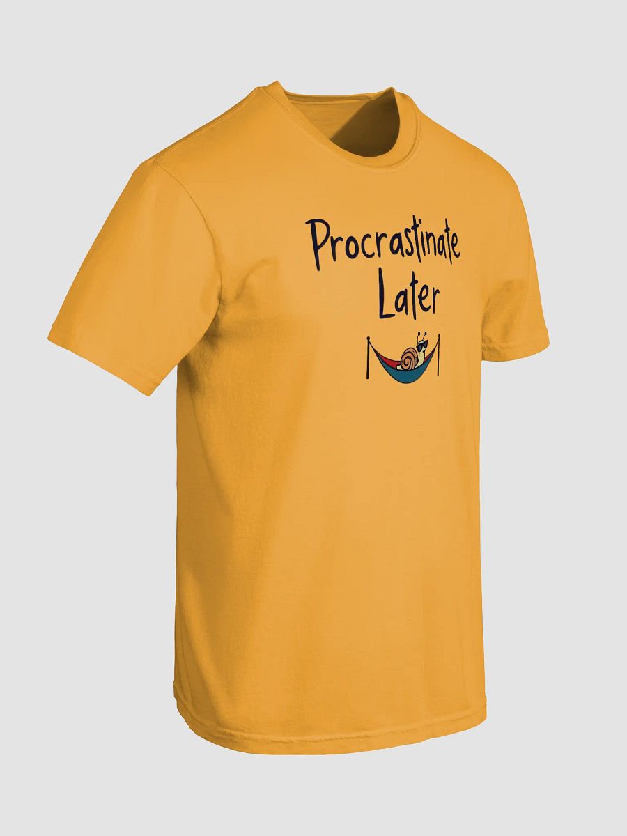 Chillaxing Snail 'Procrastinate Later' Tee product image (5)