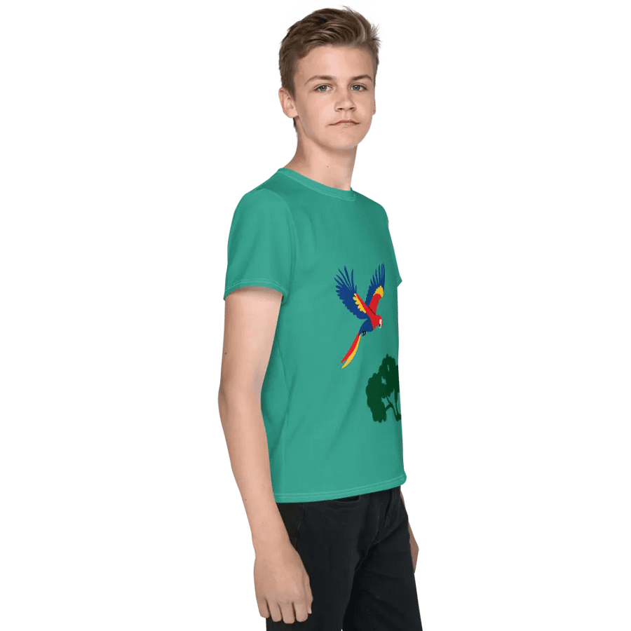 Flight of Colors Parrot Youth T-Shirt product image (4)