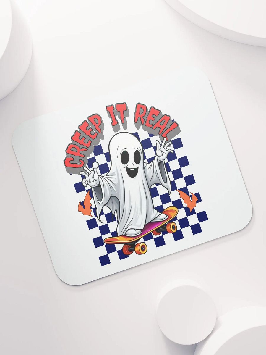 Creep It Real Skateboarding Ghost Mouse Pad product image (5)