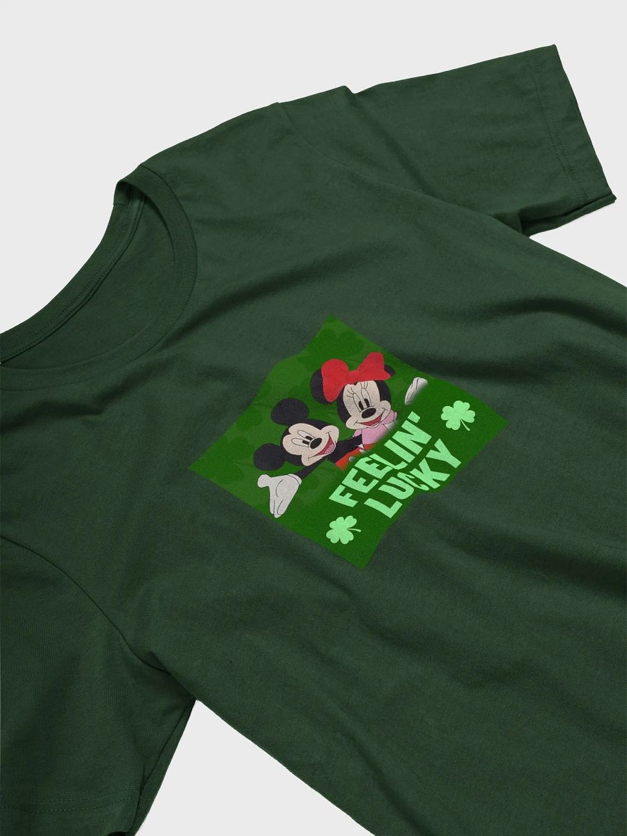 Mickey and Minnie mouse (art by Dina R.) green style - Supersoft T-Shirt product image (17)