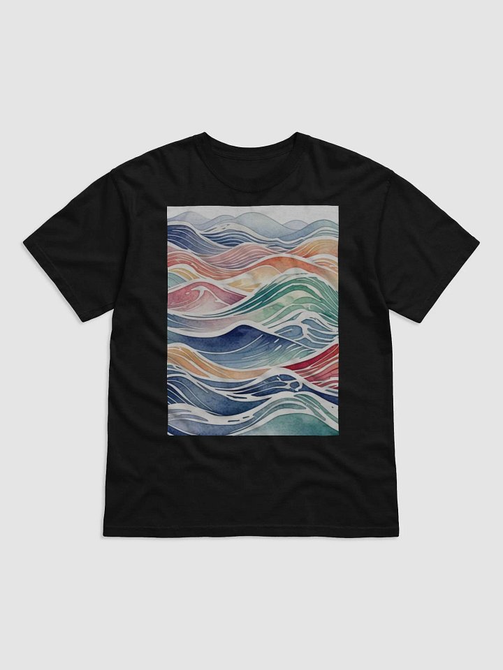 Oceanic Flow Watercolor T-Shirt product image (1)