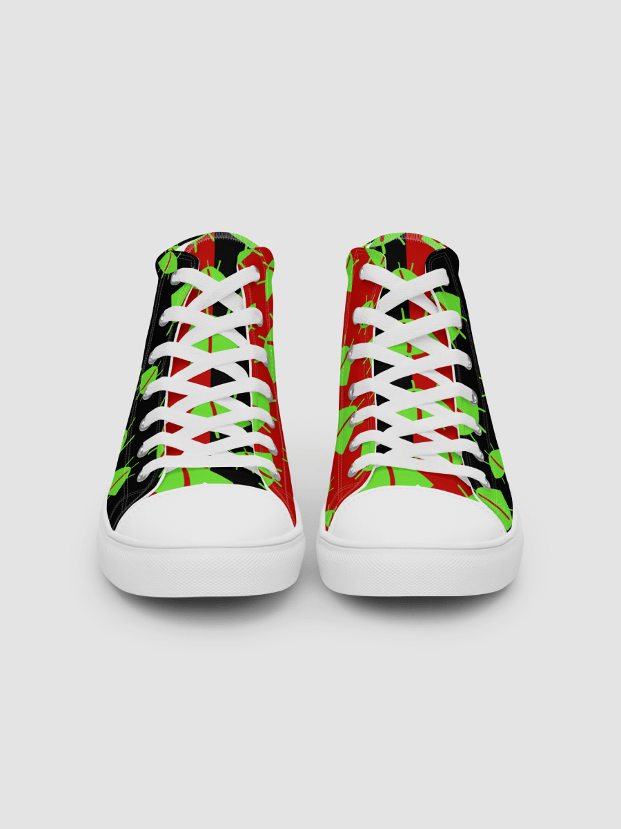 "Always Watching" Chaos Colored High Top Canvas Shoes product image (4)