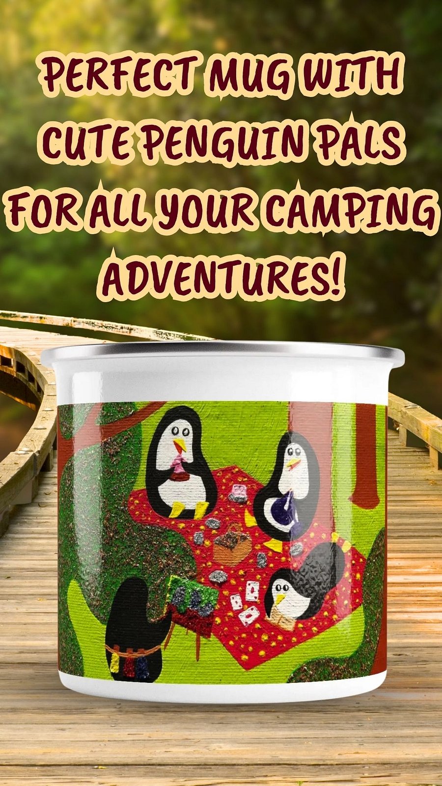 Spring Forest Picnic Enamel Mug product image (3)