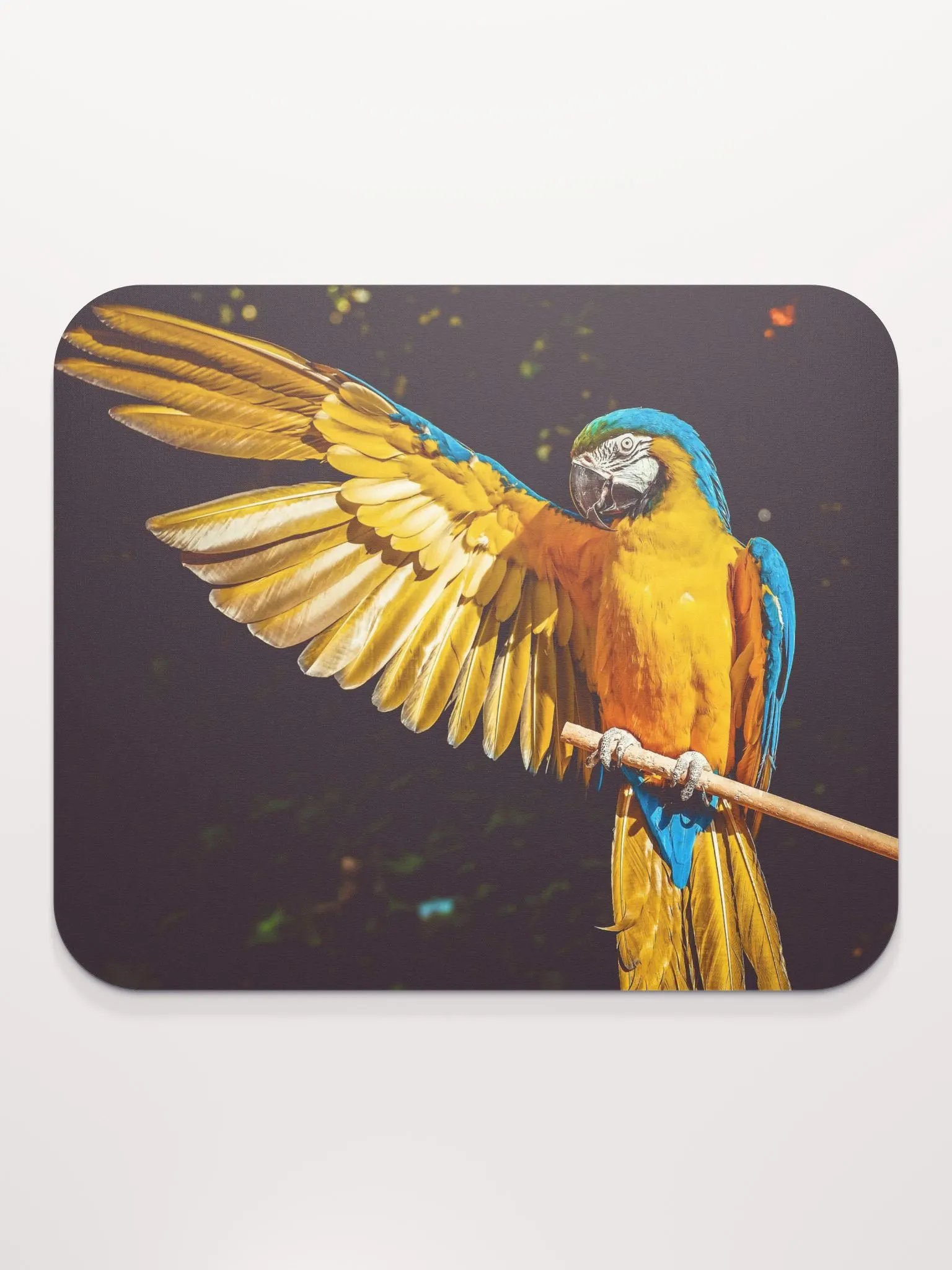 Vibrant Macaw Mouse Pad - Colorful & Durable Desk Accessory for Gaming & Office Use product image (7)