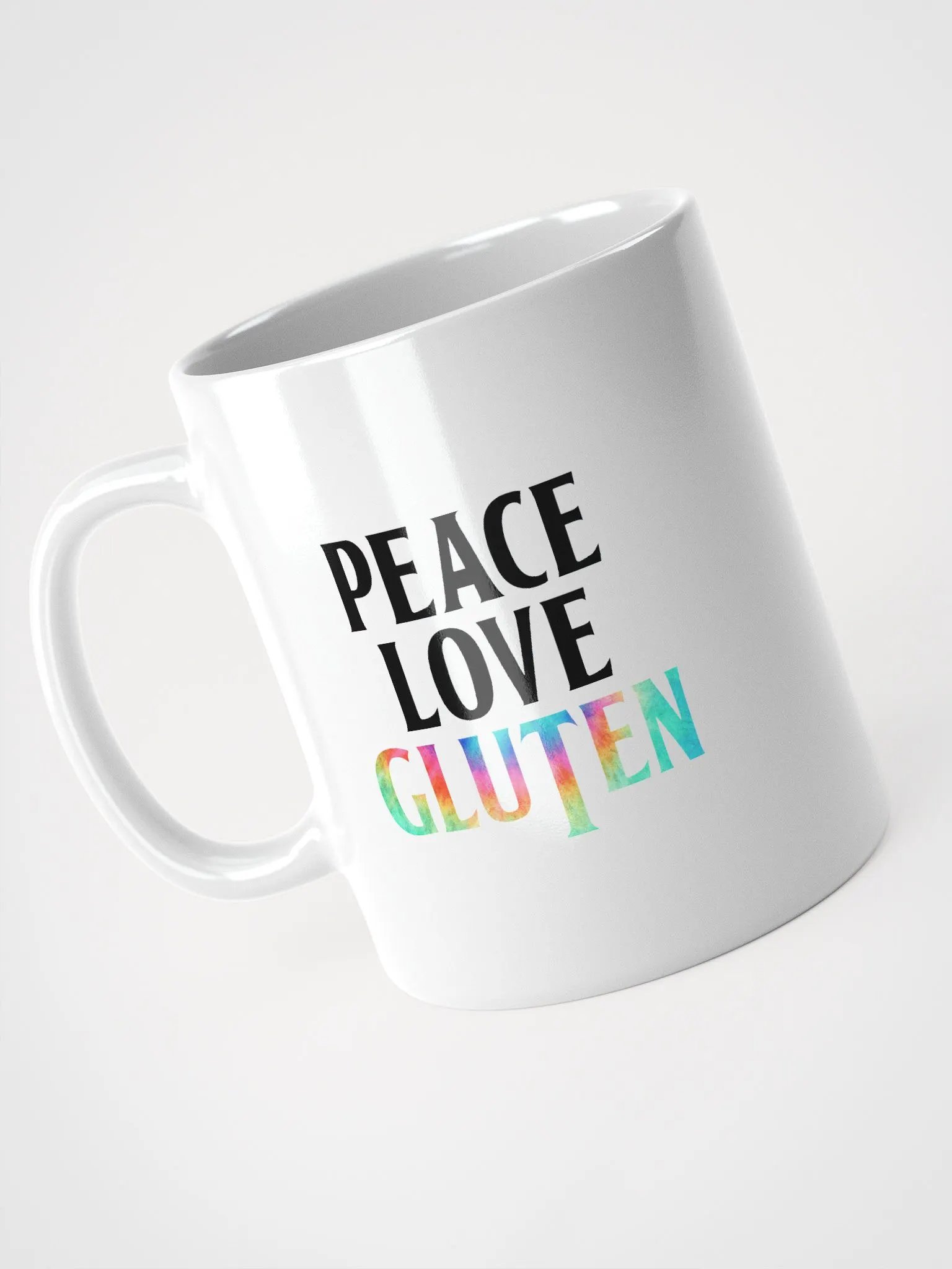 Peace Love Gluten Ceramic Mug product image (3)